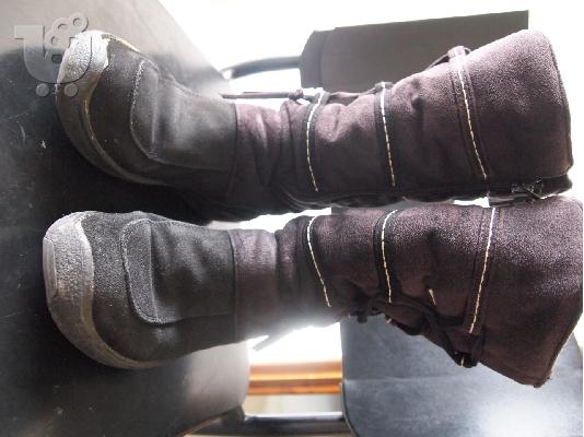 PoulaTo: Μπότες Νο38 Rebel με γούνα εσωτερικά